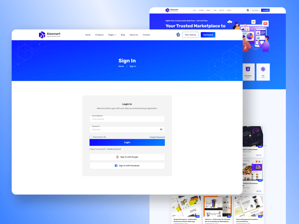 Social Login Integration & Hosting